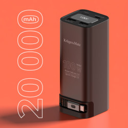 Krüger&Matz Powerbank Kruger&Matz 20000 Mah Li-Ion 100W Z Funkcją Qc Oraz Pd [[