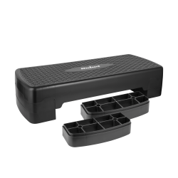 Rebel Step Do Aerobiku I Ćwiczeń Fitness, 3 Stopnie, 68Cm, Czarny, Rebel Active [[