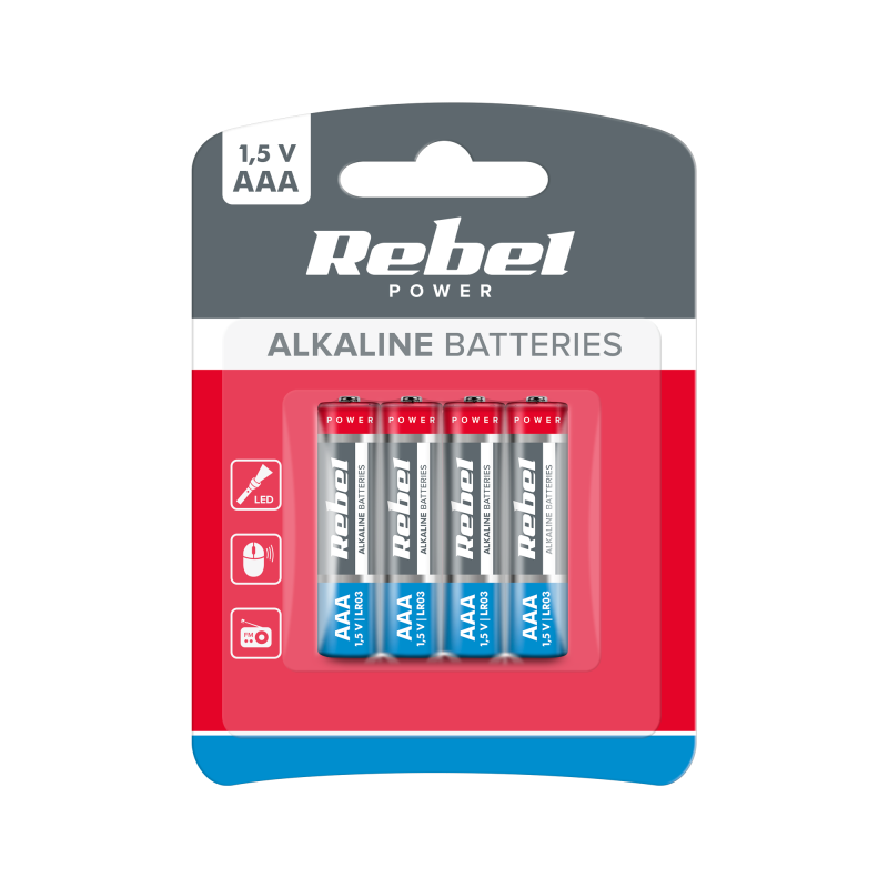 Rebel Baterie Alkaliczne Rebel Lr03 4Szt/Bl. [[