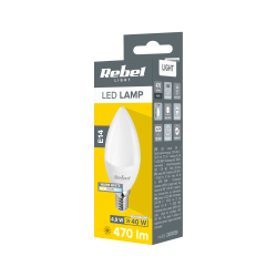 Rebel Lampa Led Rebel Świeca 5W E14 3000K, 230V [[