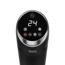 Teesa Termowentylator Kolumnowy Ptc Teesa Z Funkcją  Imitacji Kominka [[