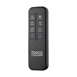 Teesa Termowentylator Kolumnowy Ptc Teesa Z Funkcją  Imitacji Kominka [[