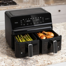 Teesa Frytkownica Beztłuszczowa Teesa Air Fryer Dual Pot Xxl 8L 2700W [[