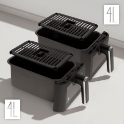 Teesa Frytkownica Beztłuszczowa Teesa Air Fryer Dual Pot Xxl 8L 2700W [[