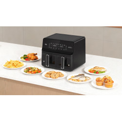 Teesa Frytkownica Beztłuszczowa Teesa Air Fryer Dual Pot Xxl 8L 2700W [[