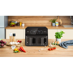 Teesa Frytkownica Beztłuszczowa Teesa Air Fryer Dual Pot Xxl 8L 2700W [[