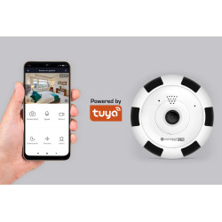 Krüger&Matz Kamera Wi-Fi Wewnętrzna Kruger&Matz Connect C70 Tuya Fisheye [[