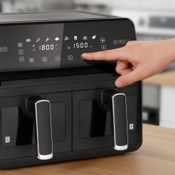 Teesa Frytkownica Beztłuszczowa Teesa Air Fryer Dual Pot Xxl 8L 2700W [[