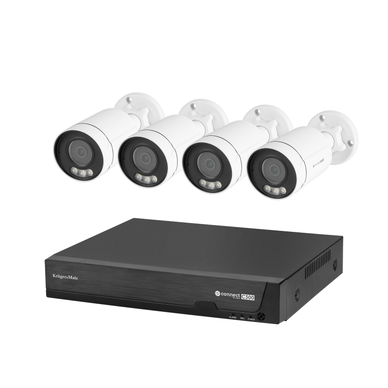 Krüger&Matz Zestaw Do Monitoringu Ip Kruger&Matz Connect C300 [[