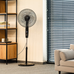 Teesa Wentylator Stojący Sterowany Pilotem Teesa  , Czarny [[