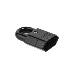 Elgotech Gniazdo Płaskie Z Uchwytem Czarne Gp2C-2 [[