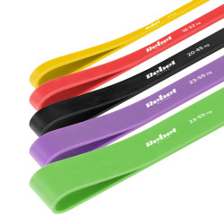Rebel Zestaw Gum Do Ćwiczeń Tpe - Power Band Pts-1, 4-55 Kg, 5 Gum Tpe, Rebel Active [[