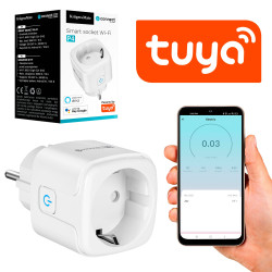 Krüger&Matz Gniazdo Wifi Kruger&Matz Connect P4 Białe Tuya [[