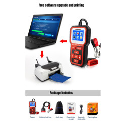Konnwei Miernik Diagnostyczny, Skaner Obd2, Tester Baterii  Konnwei Kw681 [[