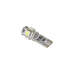Vipow Żarówka Samochodowa Led T10 (Canbus) - 5X Smd5050, Biała [[