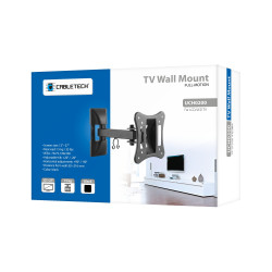 Cabletech Uchwyt Do Ściany 13-27 Cali  Czarny Lpa51-111 (Regulacja W Pionie I W Poziomie) [[