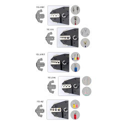 Eurokomp Zestaw Zaciskarka Z Wymiennymi Beznarzędziowo Szczękami + Cęgi [[