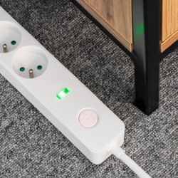 Rebel Przedłużacz Sieciowy Rebel 4 Gniazda Z Wyłącznikiem - 3M. [[