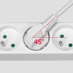 Rebel Przedłużacz Sieciowy Rebel 4 Gniazda Z Wyłącznikiem - 3M. [[