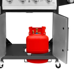 Teesa Teesa Bbq 5007  Master Grill Gazowy - 5 Palników- Miejsce Na Butlę [[