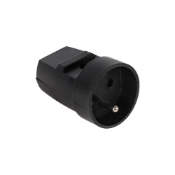 Elgotech Gniazdo Z Uziemieniem Czarne G-10-2 [[