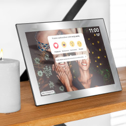 Krüger&Matz Cyfrowa Ramka Kruger&Matz Na Zdjęcia Frameo Wi-Fi 10,1" Lustrzana [[