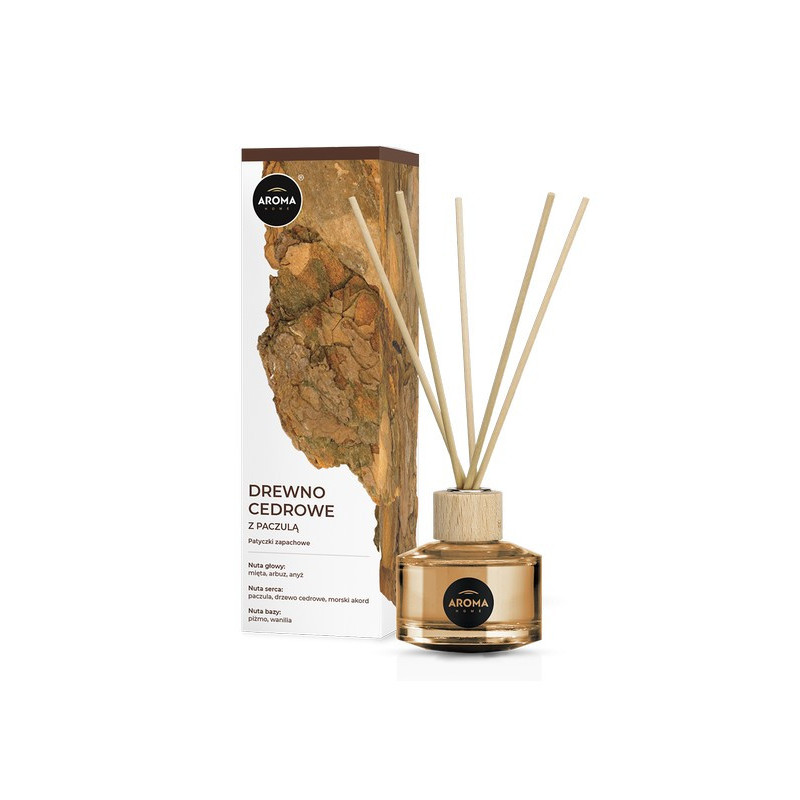 AROMA Home Basic Patyczki Zapachowe 50ml DREWNO CEDROWE Z PACZULĄ