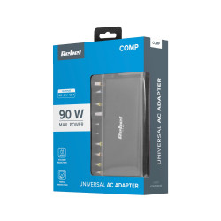 Rebel Zasilacz Uniwersalny Rebel 10 Końcówek 90 W 18,5-20 V Automatyczny [[