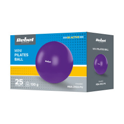 Rebel Mini Piłka Gimnastyczna Do Pilates Rehabilitacyjna 25Cm, Kolor Fioletowy, Rebel Active [[