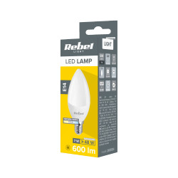 Rebel Lampa Led Rebel Świeca 7W, E14,4000K, 230V [[