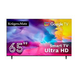 Krüger&Matz Telewizor Kruger&Matz 65" Uhd Google Tv 5.0  Dvb-T2/T/C  H.265  Hevc [[