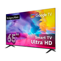 Krüger&Matz Telewizor Kruger&Matz 65" Uhd Google Tv 5.0  Dvb-T2/T/C  H.265  Hevc [[