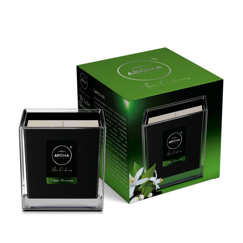 AROMA Home Black Świeca zapachowa WHITE BLOSSOM