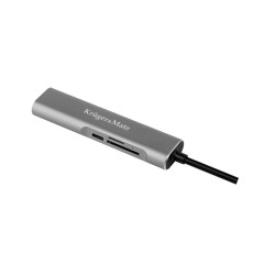 Krüger&Matz Adapter (Hub) Usb Typu C Na Hdmi/Usb3.0/Sd/Microsd/C Port [[