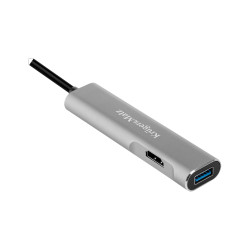 Krüger&Matz Adapter (Hub) Usb Typu C Na Hdmi/Usb3.0/Sd/Microsd/C Port [[