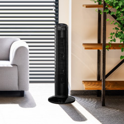 Teesa Wentylator Kolumnowy 74Cm - Czarny [[