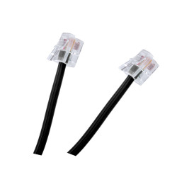 Przewód Tel.wt.-Wt.czarny 5M [[