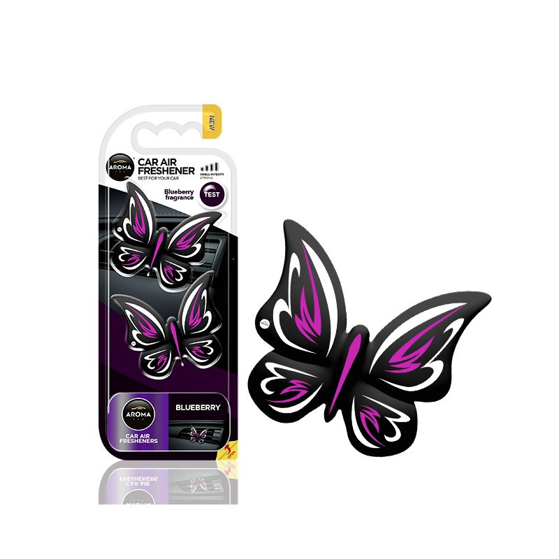 AROMA CAR Butterfly - BLUEBERRY Odświeżacz do samochodu