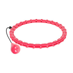 Rebel Smart Hula Hop Odchudzające Koło Z Wypustkami I Obciążeniem 50Cm, Różowe, Rebel Active [[