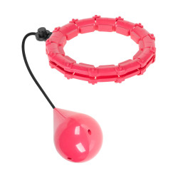 Rebel Smart Hula Hop Odchudzające Koło Z Wypustkami I Obciążeniem 50Cm, Różowe, Rebel Active [[