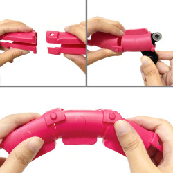 Rebel Smart Hula Hop Odchudzające Koło Z Wypustkami I Obciążeniem 50Cm, Różowe, Rebel Active [[