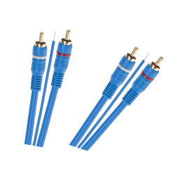 Kabel 2 X Rca - 2 X Rca + Żyła 5M [[
