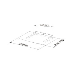 Cabletech Uchwyt Ścienny Do Odtwarzaczy Dvd / Blu-Ray, Dekoderów [[
