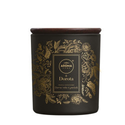 AROMA Home&Dorota CZARNA RÓŻA Z PACZULĄ Świeca zapachowa