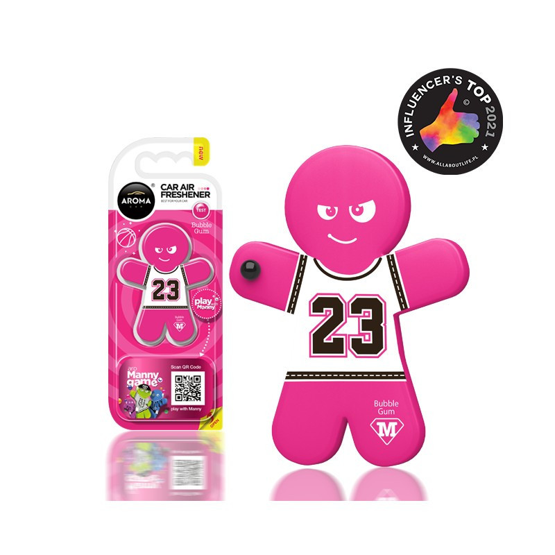 AROMA CAR MANNY - BUBBLE GUM Odświeżacz do samochodu