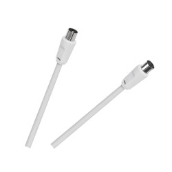 Kabel Tv - Video Biały 5,0M [[