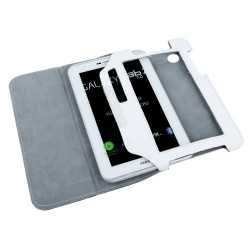 Quer Etui Białe Dedykowane Do Samsung Galaxy Tab P3100 (Skóra Naturalna) [[