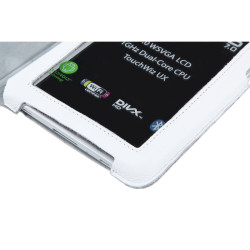 Quer Etui Białe Dedykowane Do Samsung Galaxy Tab P3100 (Skóra Naturalna) [[