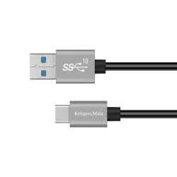 Krüger&Matz Kabel Usb - Usb Typu C 10 Gbps 1 M Kruger&Matz Basic [[