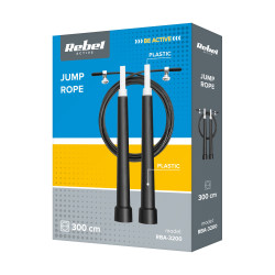 Rebel Skakanka Bokserska Plastikowa Z Plastikowym Łożyskiem 300Cm Regulowana, Rebel Active [[